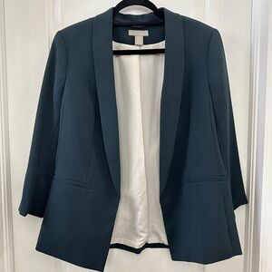 H n m teal blazer, size medium